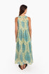 Sleeveless long dress in cotton voile